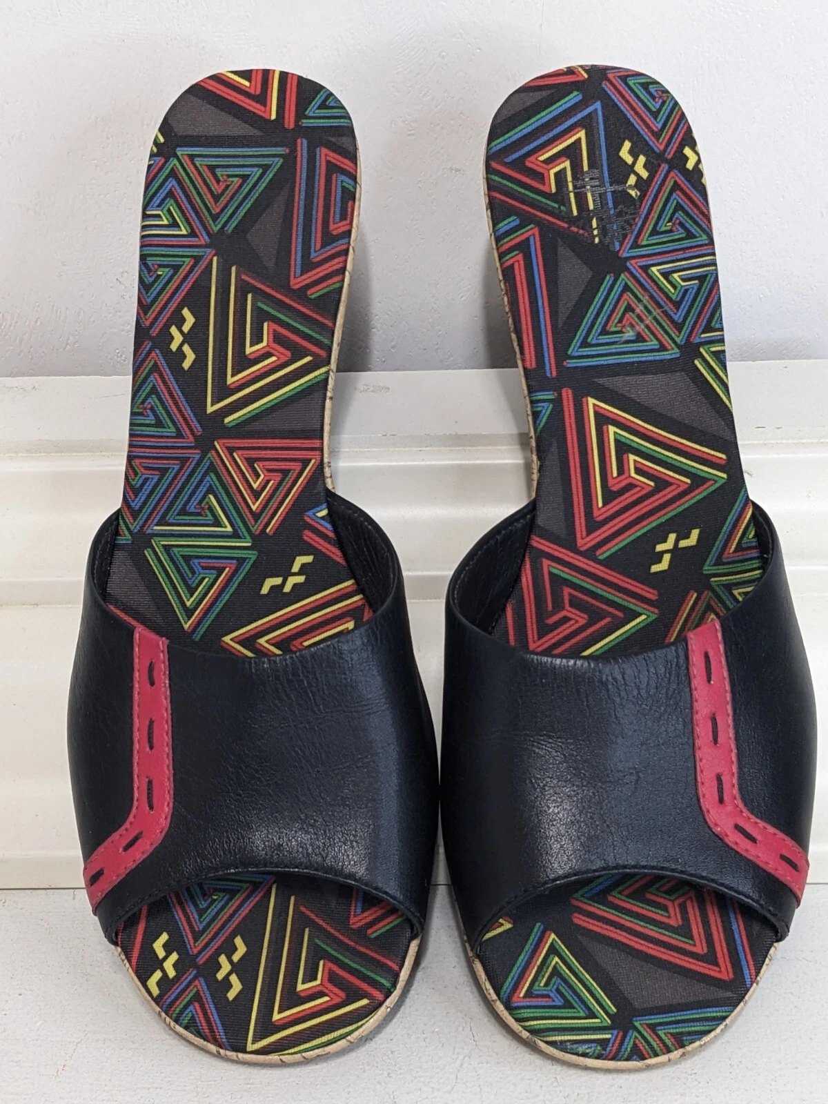 Timberland 9 5 sandalo bohemien slide sughero plateau tacco a blocco ecopelle