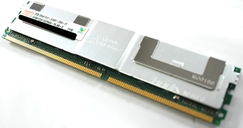 Hynix 511-1161-01 2GB 2Rx4 PC2-5300F-555-11 HYMP125F72CP8E3 Server Memory Ram - Image 3 of 4