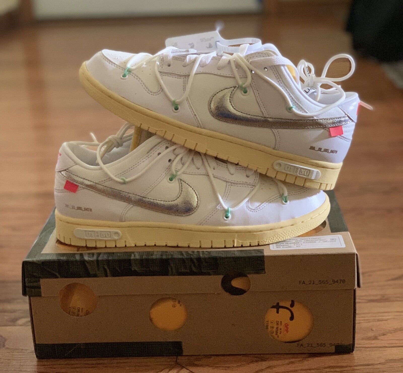 Nike Off White x Dunk Low “Dear Summer 01 of 50” Lot 1, Size: 9 - DS Brand  New
