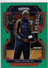 2022 Panini WNBA Prizm Green Refractor #200 Tina Charles