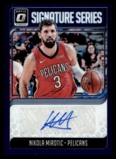2018-19 Donruss Optic Nikola Mirotic #SG-NMT Auto New Orleans Pelicans