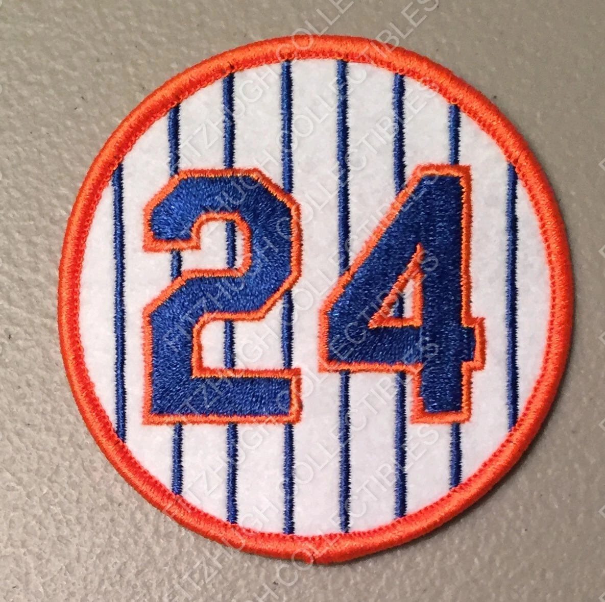 WILLIE MAYS NEW YORK METS RETIRED JERSEY NUMBER 24 QUALITY PATCH