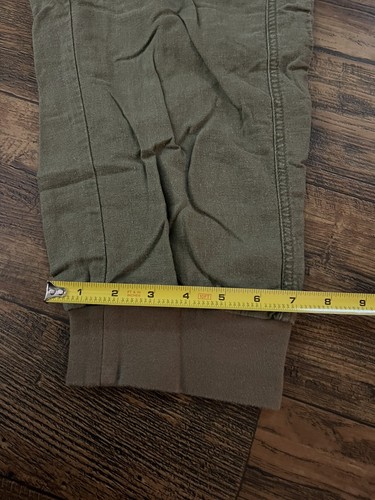 Vero Moda Capri Trousers Pants Size 40 Linen Rayon Green - 第 6/10 張圖片
