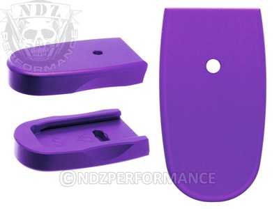 for Smith Wesson Shield .45 Magazine Base Floor Plate Purple Pick Lasered Image