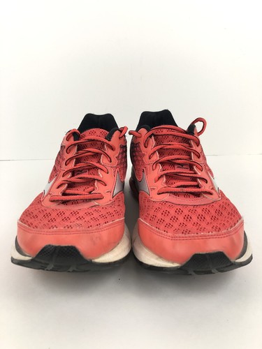 Mizuno Wave Rider 18 Sneakers Womens 8 Red Black Running Shoes Athletic Lace Up - Picture 5 of 10