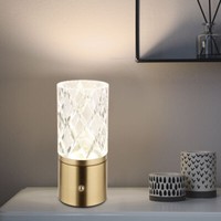 Tischleuchte Nachttischlampe Beistelllampe Messing Lampe Led Biglight
