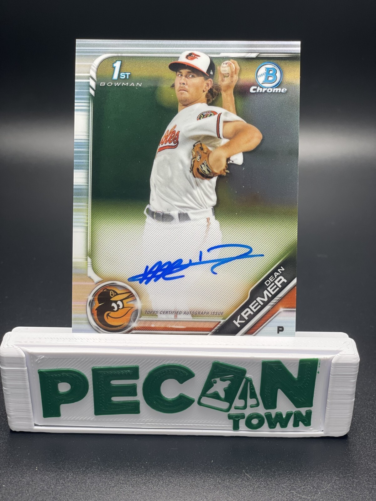 2019 Bowman Chrome Dean Kremer On Card 1st Bowman Auto Baltimore Orioles RC