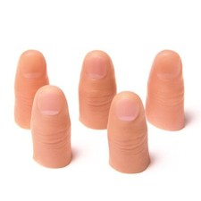 2pcs Thumb Tip Finger Fake Magic Trick Finger Trick Props Funny Prank Party