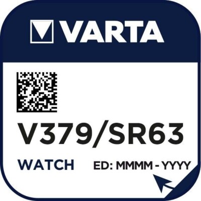 5 x VARTA V379 SR521SW Uhrenbatterie Knopfzelle SR63 AG0 1,55V Silberoxid NEU