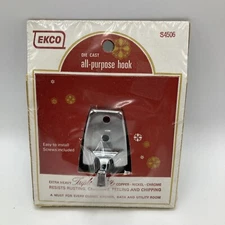 EKCO All Purpose Wall Hook Chrome Bathroom