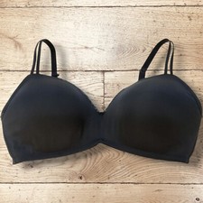 AERIE Womens Real Happy Wireless Push-Up Bra - Size 38DD - Black