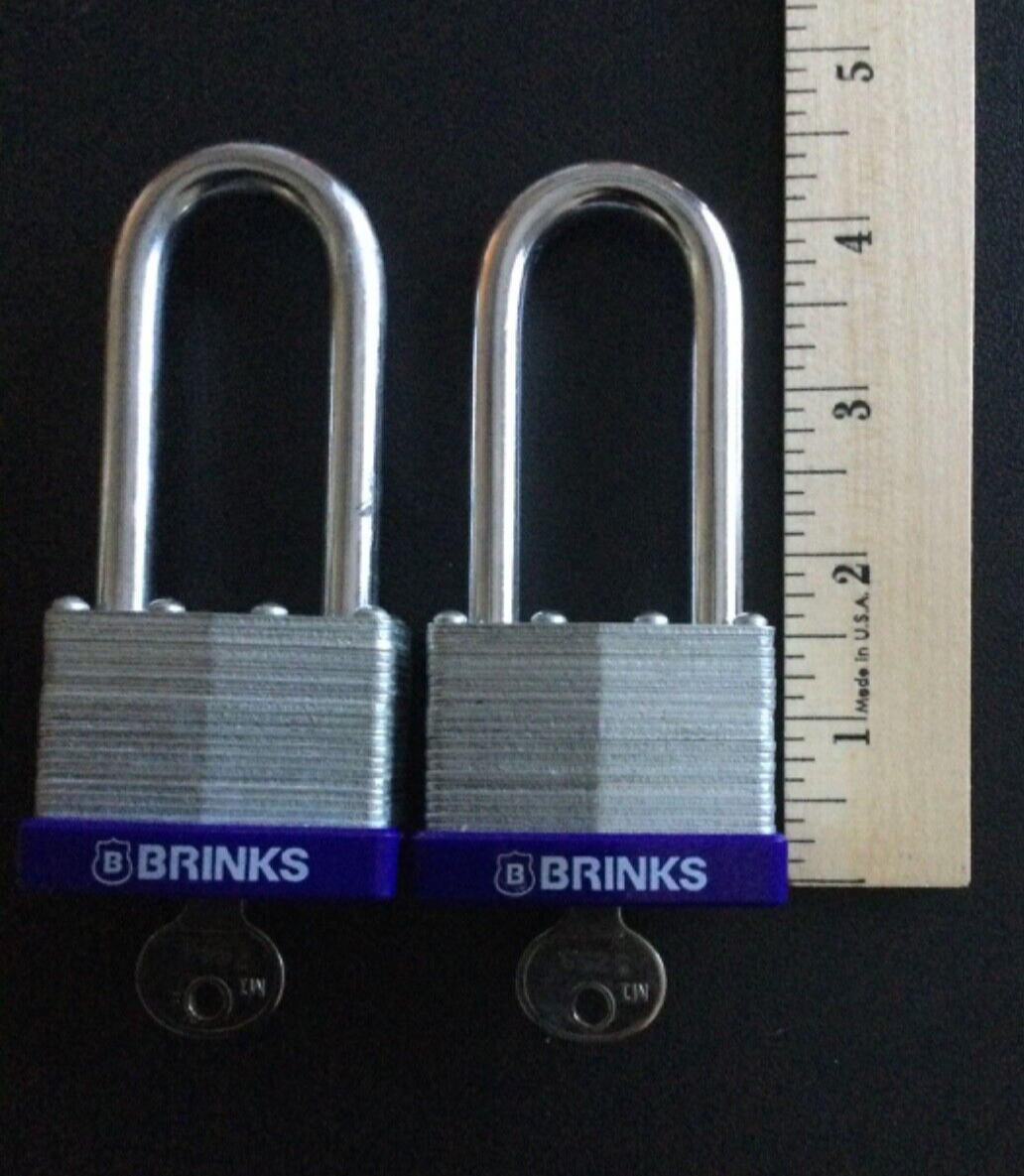 Brinks Padlock 50mm Lot of 2 with 1 key each Boron Steel CSB1 eBay