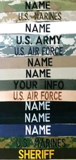 EASY ORDER NAME TAPES-MILITARY-LAW ENFORCEMENT SEW ON