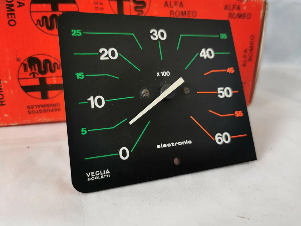 Tool Tachometer Alfa Romeo Alfetta 83 Turbodiesel Wake NOS - Image 3 of 4