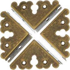 12 Pcs Decorative Corner Protectors Antique Bronze Edge Safety Guards Covers
