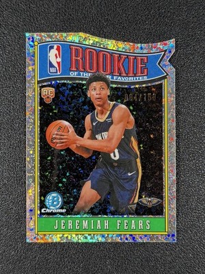 2025-26 Bowman - Rookie of the Year Favorites Jeremiah Fears #RY-7 Mini-Diamond
