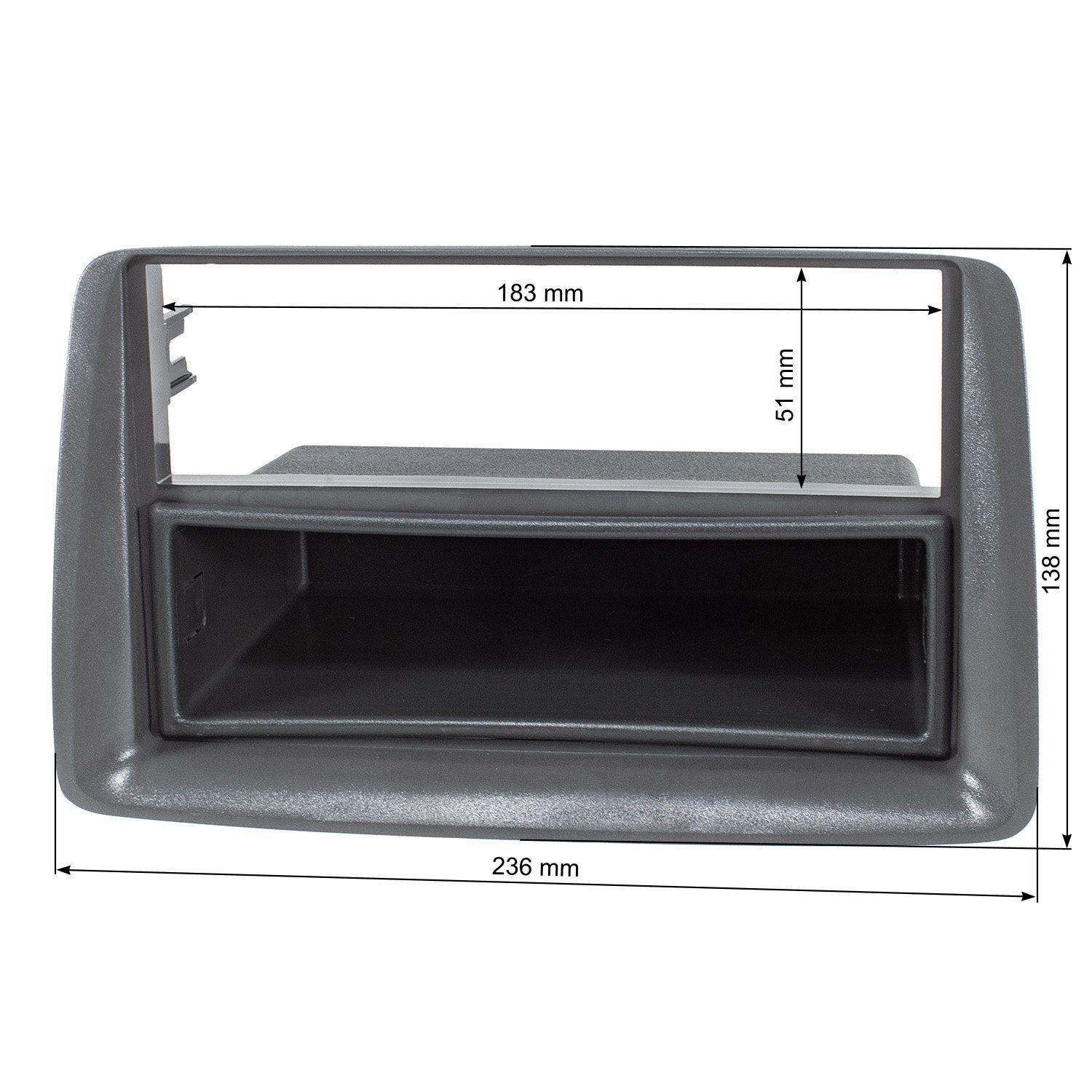 Mascherina radio adatta per Fiat Panda 169 autoradio telaio montaggio supporto 1 DIN foto 4