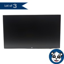 Lot of 3 HP 24yh 23.8" LCD Monitors w/ HDMI Cable  Power Cord, No Stands - "B"