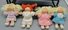 Four 4 Vintage 6" inch Cabbage Patch Dolls 3 Blonde 1 Redhead 1984