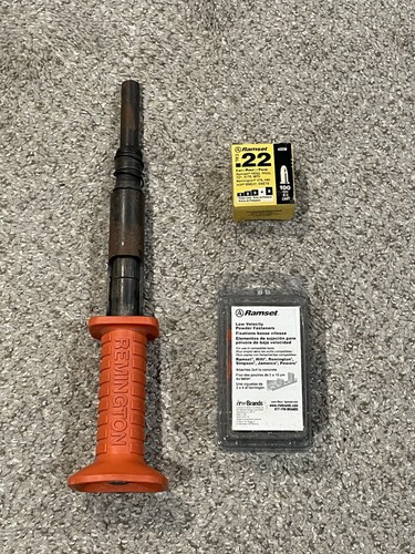 Remington 476 Low Velocity Powder Actuated Tool, Ramset Fasteners and .22 Loads