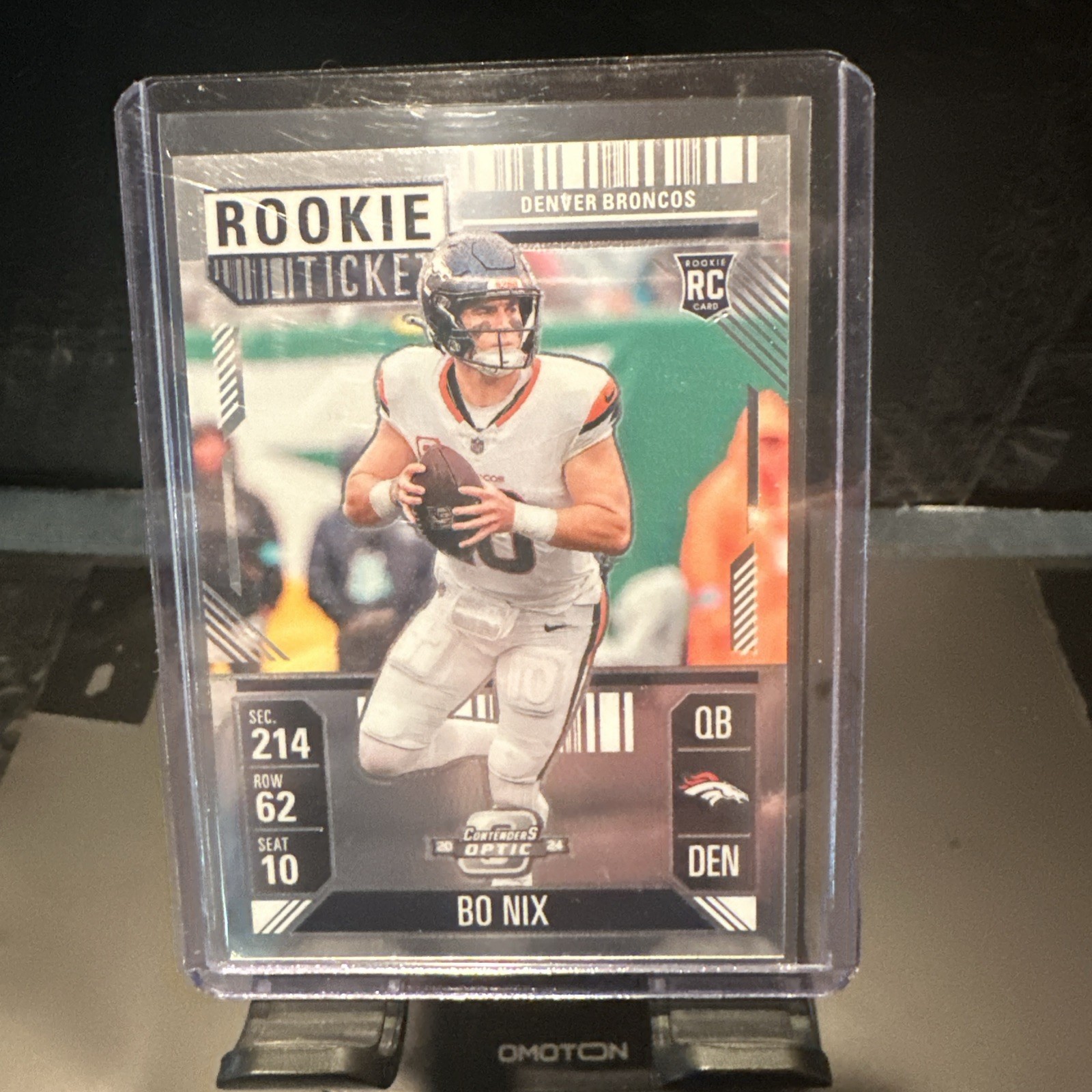 2024 Panini Contenders Optic Football Rookie Ticket Bo Nix Denver #62 Broncos RC