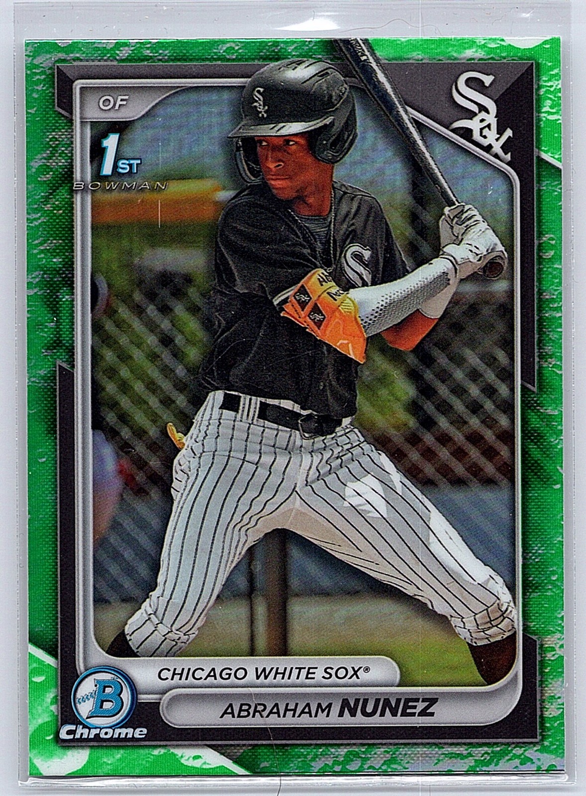 2024 Bowman #BCP-56 Abraham Nunez Chrome Prospects Lunar Glow Refractors