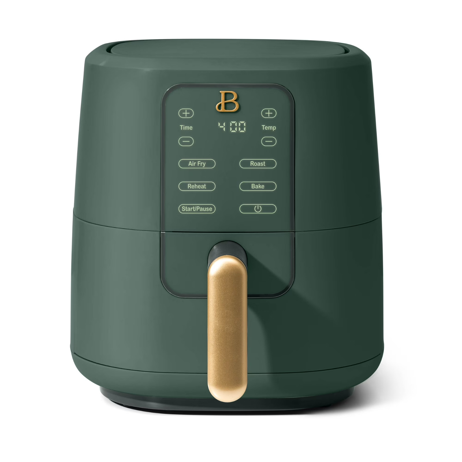 Beautiful 3 Qt Air Fryer w/ TurboCrisp Tech, Ceramic Nonstick Coating, Green