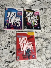 Just dance, just dance 2, & just dance 3 (Nintendo wii)
