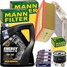 MANN INSPEKTIONSPAKET+5L MANNOL 5W-30 ÖL passend für DACIA DUSTER HS LOGAN 1.6