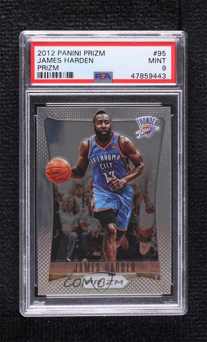 2012-13 Panini Prizm Silver Prizm James Harden #95 PSA 9 MINT ne4