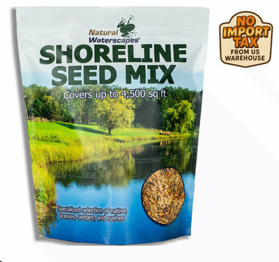   FREE SHIP Natural Waterscapes Pond & Lake Shoreline Seed Mix Native Grass