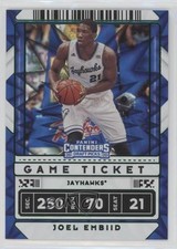 2020 Panini Contenders Draft Picks Game Ticket Green Explosion Joel Embiid 0kn0