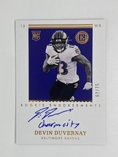 Devin Duvernay - 2020 Panini Encased Rookie Endorsements /75 Inscribed Auto SP