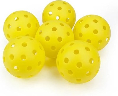Pickleball 74MM Durable 40 Holes Outdoor Pickleballs 26g Competition Pack6/12/24