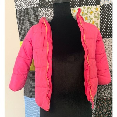 #142 - Carter s Girls Pink Puffer Jacket Size Medium