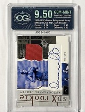 Upper Deck 2003-04 SPx Rookie Auto Jersey Darko Milicic #152 Pistons /750