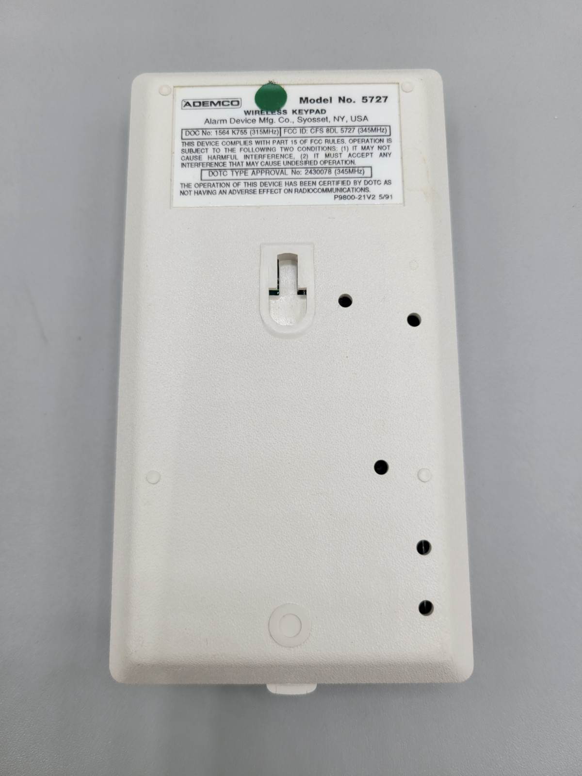 New Ademco 5727 Wireless Keypad LED Dome Keys Wall Mount or Hand Held