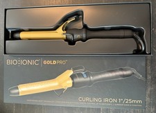Bio Ionic Gold Pro Curling Iron 1 FULL SIZE BRAND NEW