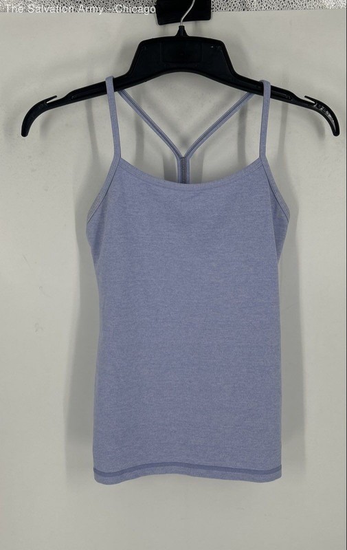 Lululemon Womens Blue Sleeveless Stretch Round Neck Tank Top Size 6