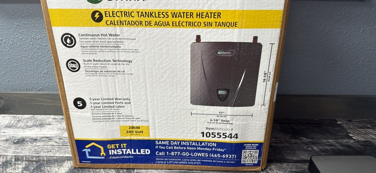 Smith R4LR280E 240V Tankless Electric Water Heater 1055544