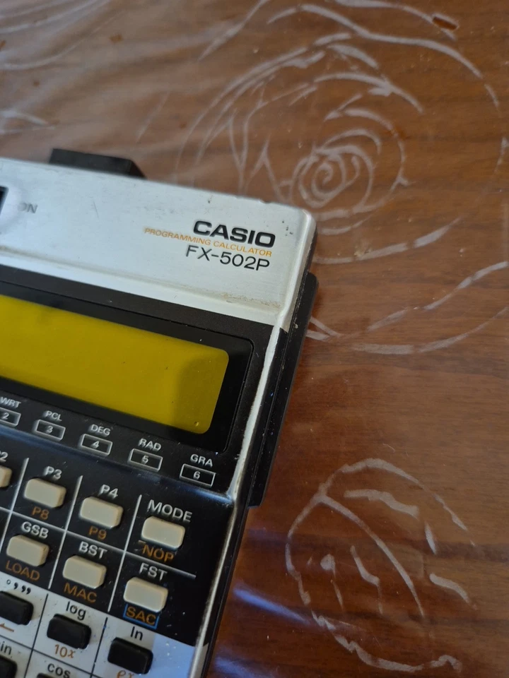 Vintage CASIO FX-502P Scientific Programmable Calculator - Photo 4/4