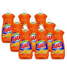 Ajax Ultra Liquid Dish Soap Orange Scent 28 oz Bottle Pack of 9 Bulk Wholesale