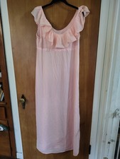VINTAGE Pink Sheer Long Nightgown No Brand Size Tags