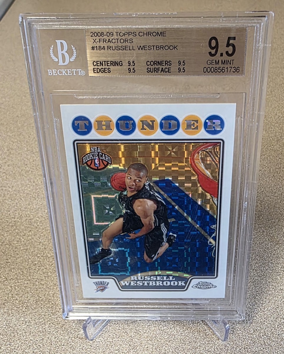 2008 Topps Chrome Russell Westbrook SP -XFRACTOR- RC BGS