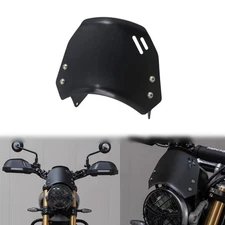Black Aluminum Alloy Small Windshield Kit For Triumph Scrambler 400X 400 X 2024-