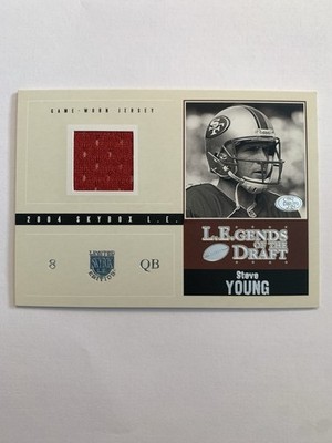 2004 Skybox L.E. - L.E.Gends of the Draft Jerseys Steve Young #LD-SY Silver /84