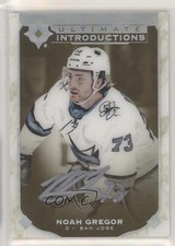 2019-20 Upper Deck Ultimate Collection Introductions Gold Noah Gregor Auto 1u6