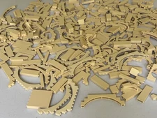 LEGO Lot of 50 TAN Castle Random Mix Arches Wall Panels Bricks Pillars