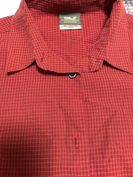 Women Jack Wolfskin Shirt Red M #9F09
