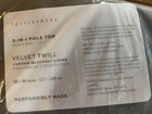 Pottery Barn 3 in 1 Pole Top Velvet Twill Curtain Blackout Lining 50”x96” — photo 2
